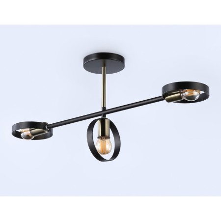 Suspended Ambrella Traditional Loft TR8229, E27, black color, bronze-3