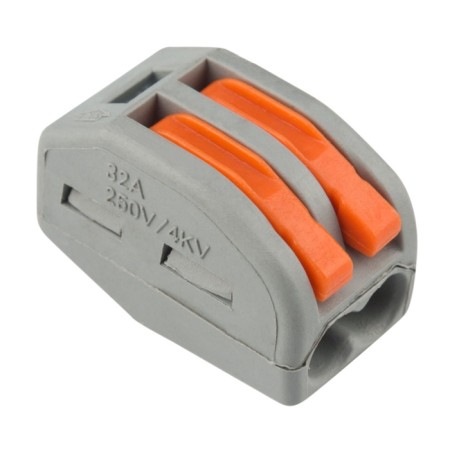 Universal terminal of QMS 222-412, 2-wire gray 0.08-2.5/4 mm² (20 pcs./Union) Rexant