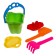 Sand set No. 119: bucket 0.6 l, sieve, blade 19 cm, rake, 1 boat small