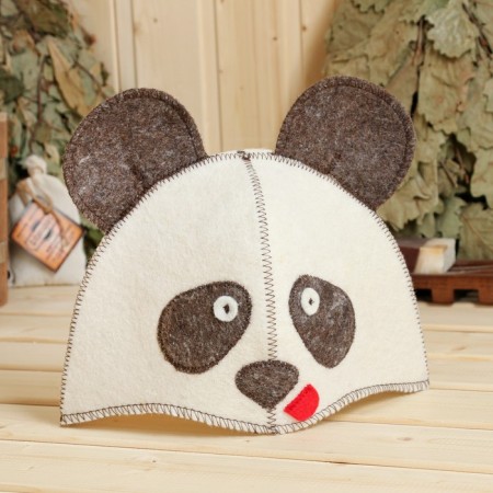 Bath cap with children's thermal panda, 5-7 years old