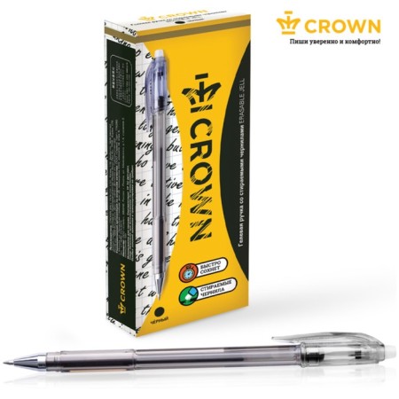 Gel handle Erased Crown "Erasable Jel", node 0.5 mm, black ink black