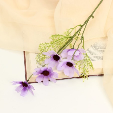 Artificial flowers "Cosmea Everi" 6.5x48 cm, lilac