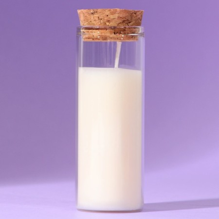 Candle in the flask "Vanilla", height 8 cm-2