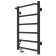 Two electric heated towel rail Laris Prime Chekch, 400x600 mm, 6 crossbars, left, black