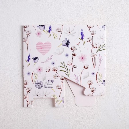 Bonbonniere box, gift packaging, “with love and tenderness”, 6 x 7 x 6 cm-5