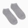 A set of men's socks (3 pairs) shortened, gray color, size 40-44