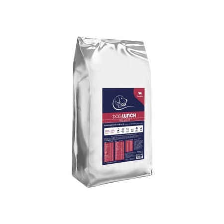 Dry food "dog lunch premium" for dogs, beef, 15 kg