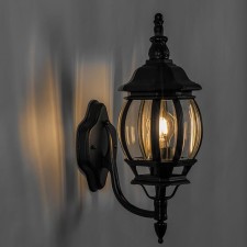 Sadovo-park lamp Feron 8101/PL8101, IP44, E27, 100 W, 160x220x450 mm, black color black