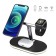 Wireless charging station 3 in 1 LCC-83, 15 W, Magsafe, with a stand, backlight, black