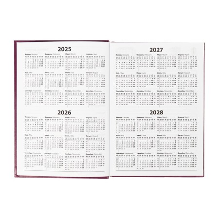 Dated diary of 2025, A5, 168 sheets, boumville, burgundy-5