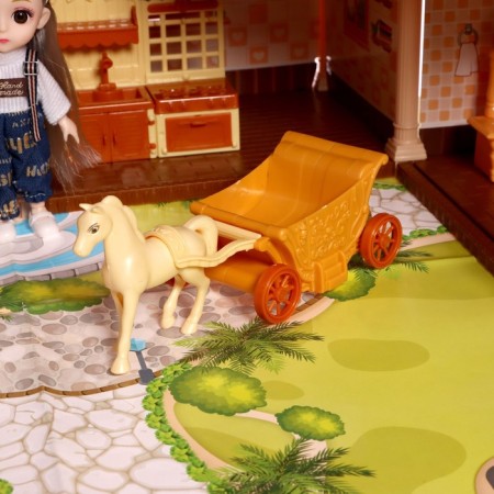 House for dolls "My dear house", with dolls 2 pcs., 298 details, with accessories-5