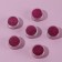 A set of sparkles for decor, small grinding, saturated pink color, 6 pieces