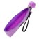 Penal is soft, 1 compartment, 80 x 210 x 35 mm, voluminous, Devente, Classic, fantle leather, with a pen, lilac