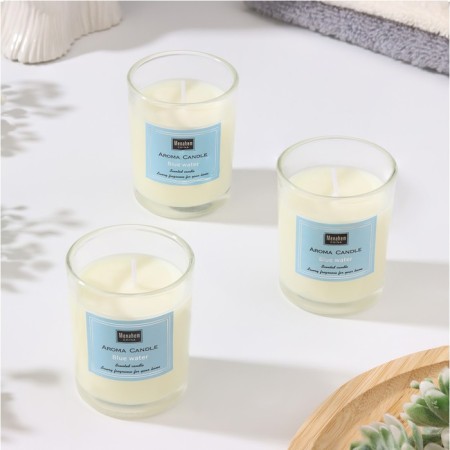 Набор свечей ароматических "Aroma Candle", морская вода, 3 шт-1
