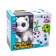 Robot dog "Peter" IQ Bot, on the control panel, interactive: sound, light, on batteries, white
