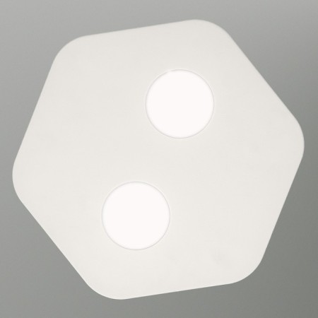 Ceiling light Mantra Area, GX53, 2x9W, 330x300x40 mm, matte white color-2