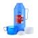 Thermos 1 l, with a glass flask, retains heat 8 hours, 13 x 28 cm, blue