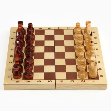 Handing chess 29 x 29 cm, king 6.7 cm, pawn 3.5 cm-3
