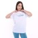 Female set (T -shirt/shorts), the color is lapis lazuli/white, size 50