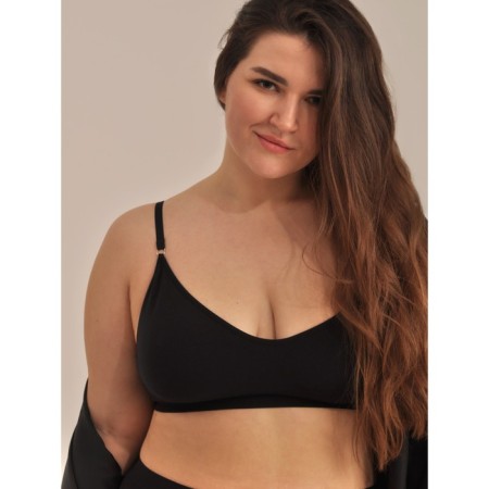 Female top on adjustable straps with cups Top with Cup, size 52-54, black color