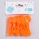 Autumn leaves skewers, set 50 pcs, color orange
