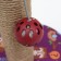 Claw-Stolbik "Piggon" with a ball, 29 x 29 x 32 cm, jute, PVC fabric, purple