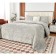 Cover with pillowcases Sofi de Marko "Rosalin", size 240x260 cm, 50x70 cm - 2 pcs, color light gray