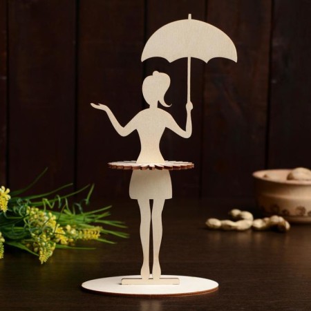 Napkin "Girl under an umbrella", 23.5 × 12.5 × 0.3 cm-1