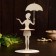 Napkin "Girl under an umbrella", 23.5 × 12.5 × 0.3 cm