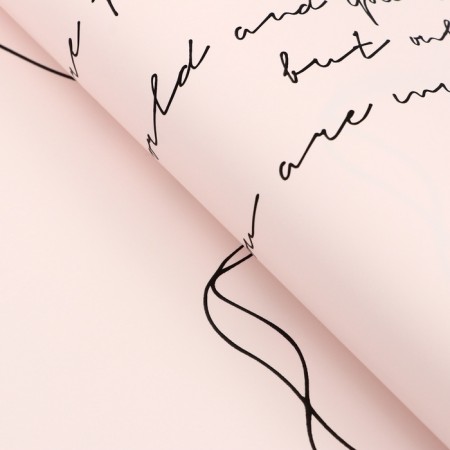 Film for flowers matte, "Poem", 57x57cm, pink-1