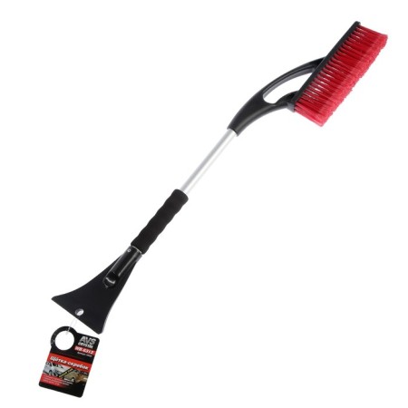 Brush STAT, with a scrap, soft handle, fluffy bristles, AVS WB-6312, 73 cm-6