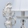 Sconces "Augustine", 40W E14, white color, gold