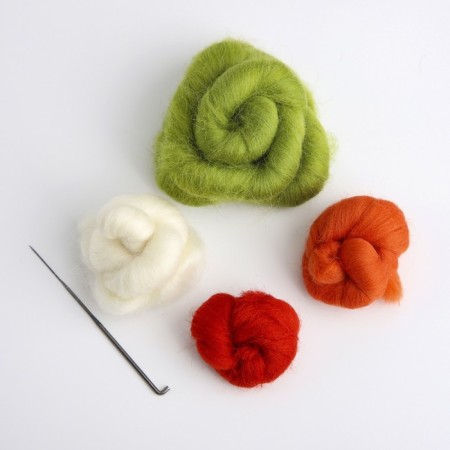 Set for creating a toy made of wool "Dracos with a gift"-2