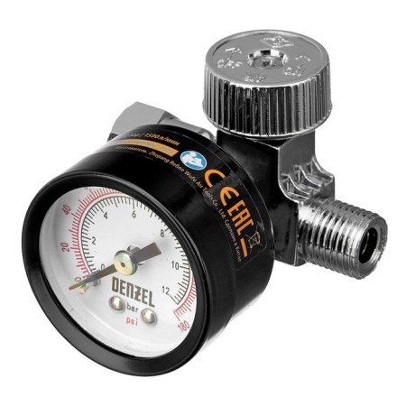 Denzel 57001 pressure manometer regulator, for a sprayer K1500, 12 bar, 1/4 "