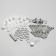 Set for the lamp "Pauk-12" white 25x25x4cm