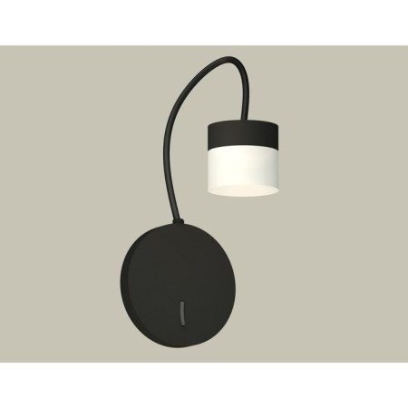 Floor lamp with switch and acrylic Ambrella Light, XB9596204, GX53 LED 12 W, Black Sand, White matte color