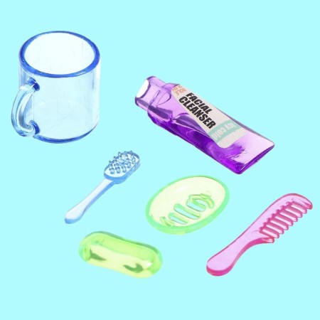 A set of furniture for the Puppet's dolls, a shell, a mirror, accessories-6