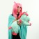 Soft toy "Unicorn" with a blanket, 50 cm, green color