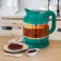 Electric ketter KitFort KT-6663, glass, 1.2 l, 1630 watts, green