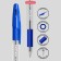 Ballic handle Erichkrause R-301 Classic Stick & Grip, 1.0 mm node, blue, with a rubber holder, a soft and comfortable letter