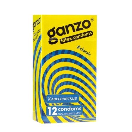 Ganzo Classic condoms, classic, 12 pcs.