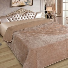 Elite blanket with fur, size 225x250 cm, PE100%