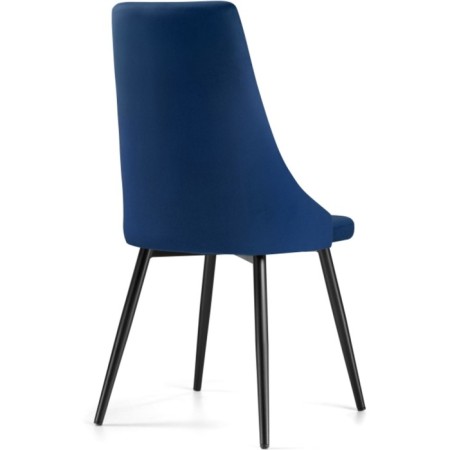 SHEET on the metal frame Narayan Velutto 26 metal/velor, black/blue 47x54x98 cm-3