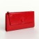 Women's wallet on magnets, red color