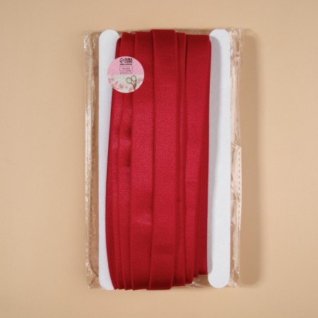 Glaps for straps, shiny, 15 mm, 10 ± 0.5 m, red color-2