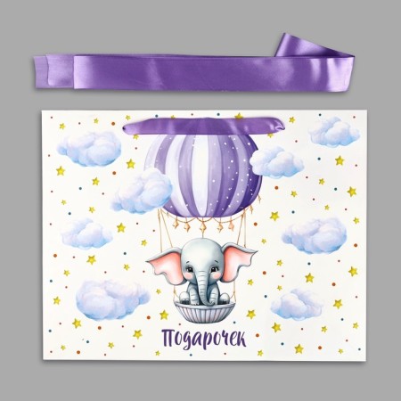 Package laminated with the belt "Gift", l 40 × 11.5 × 31 cm-3