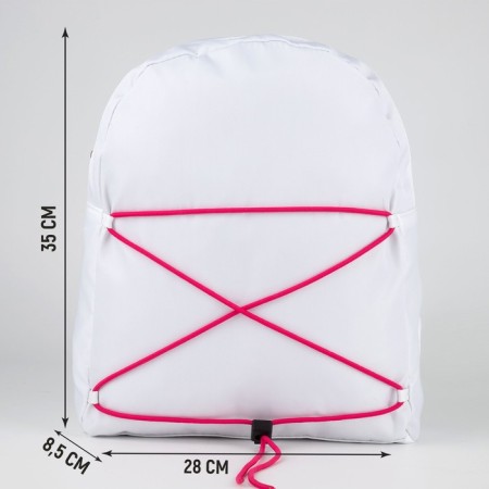 School textile school with lacing, white color-1