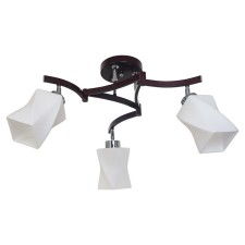 Lamp Ceiling Economy light 040j/3cr+Br WT, 3x60W, E27, 35x45x45 cm, brown color