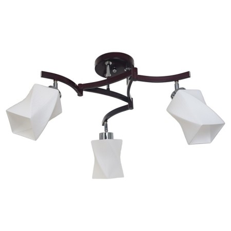Lamp Ceiling Economy light 040j/3cr+Br WT, 3x60W, E27, 35x45x45 cm, brown color