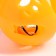 A set of 2 sprouts "fish and paws", a diameter of 3.8 cm, yellow-blue/orange